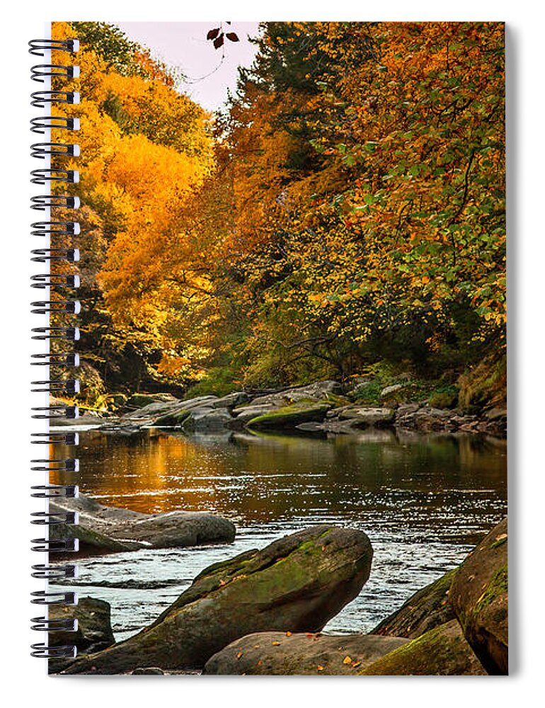Mill Spiral Notebook featuring the photograph McConnell's Mill State Park by Skip Tribby