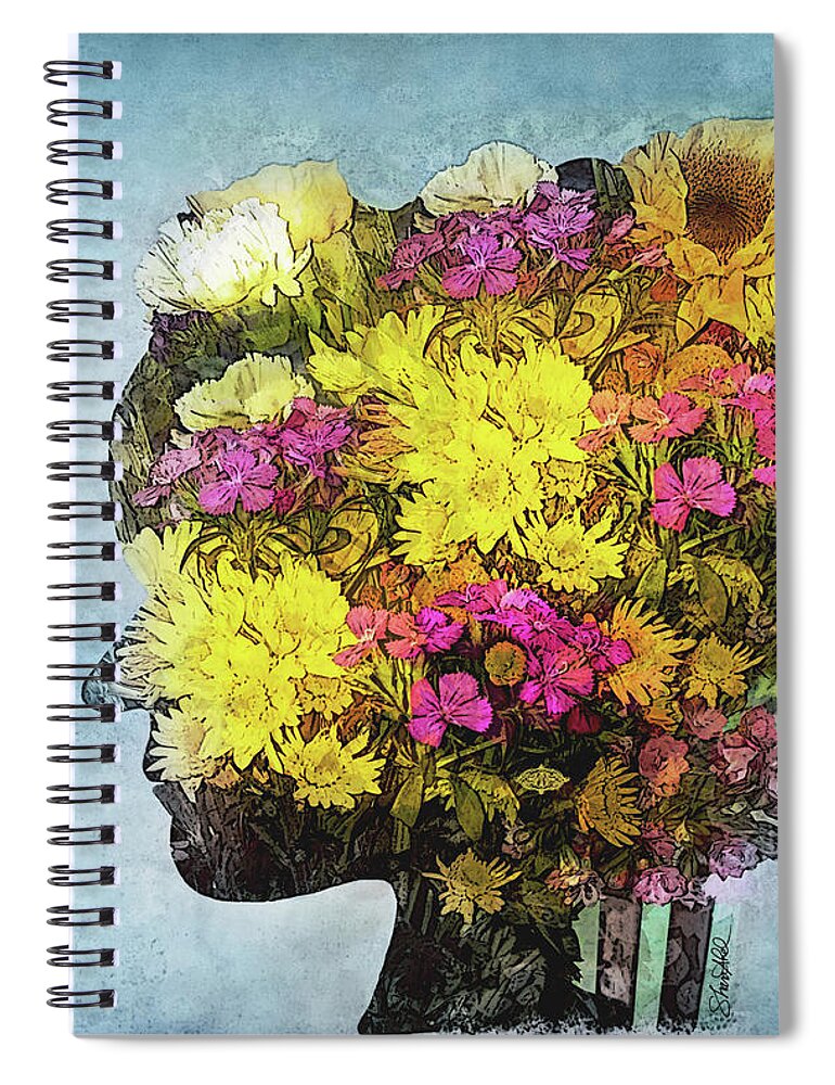 Flowers Spiral Notebook featuring the photograph Me Myself and I by Shara Abel