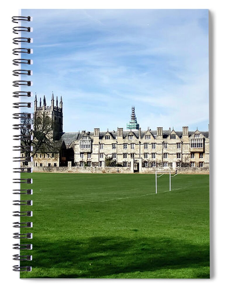 Christ College Spiral Notebook featuring the photograph Meadow Building Oxford by Terri Waters