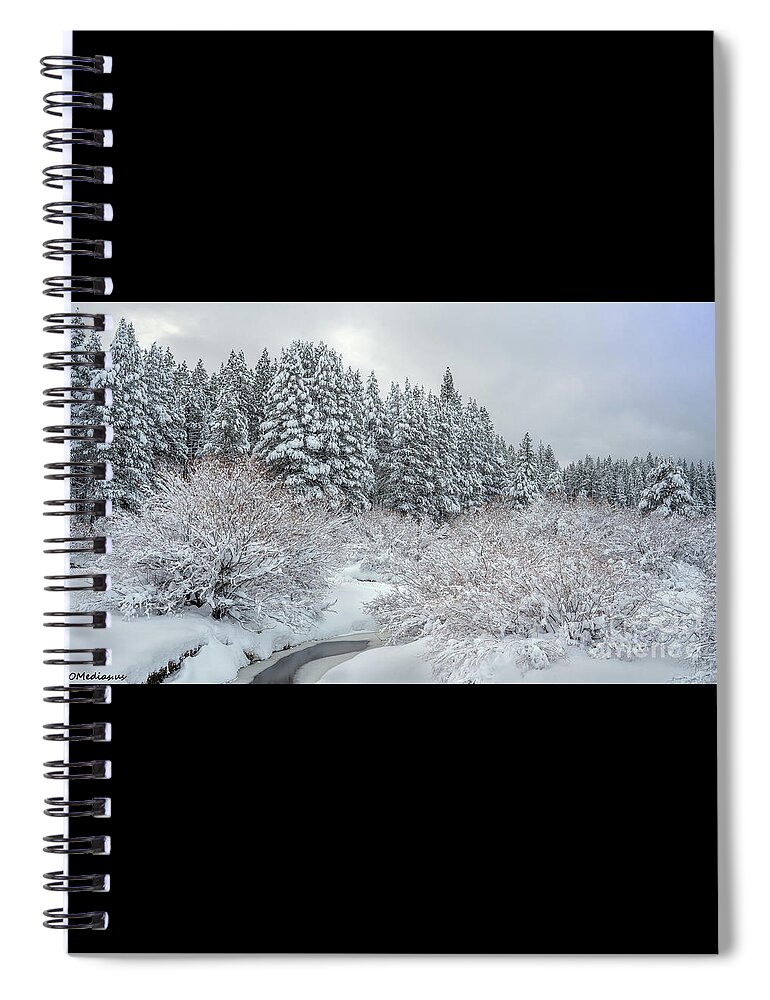California U.s.a. Spiral Notebook featuring the photograph Meadow Creek After The Storm by PROMedias US