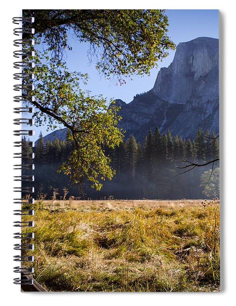 Half Dome Spiral Notebook featuring the photograph Meadow View by Stephen Sloan