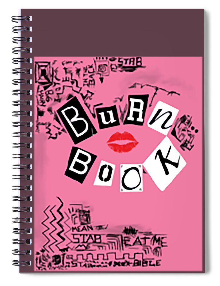 Mean Girls Burn Book with the Plastics Spiral Notebook by Forbes Makkah -  Pixels Merch