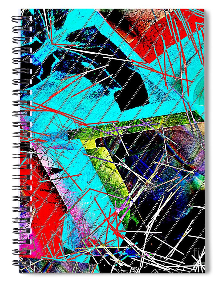 Pop Spiral Notebook featuring the digital art Meet the Artist by Scott S Baker
