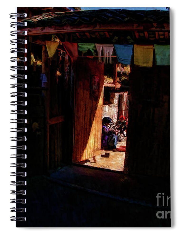  Spiral Notebook featuring the photograph Meeting In The Sun by Blake Richards