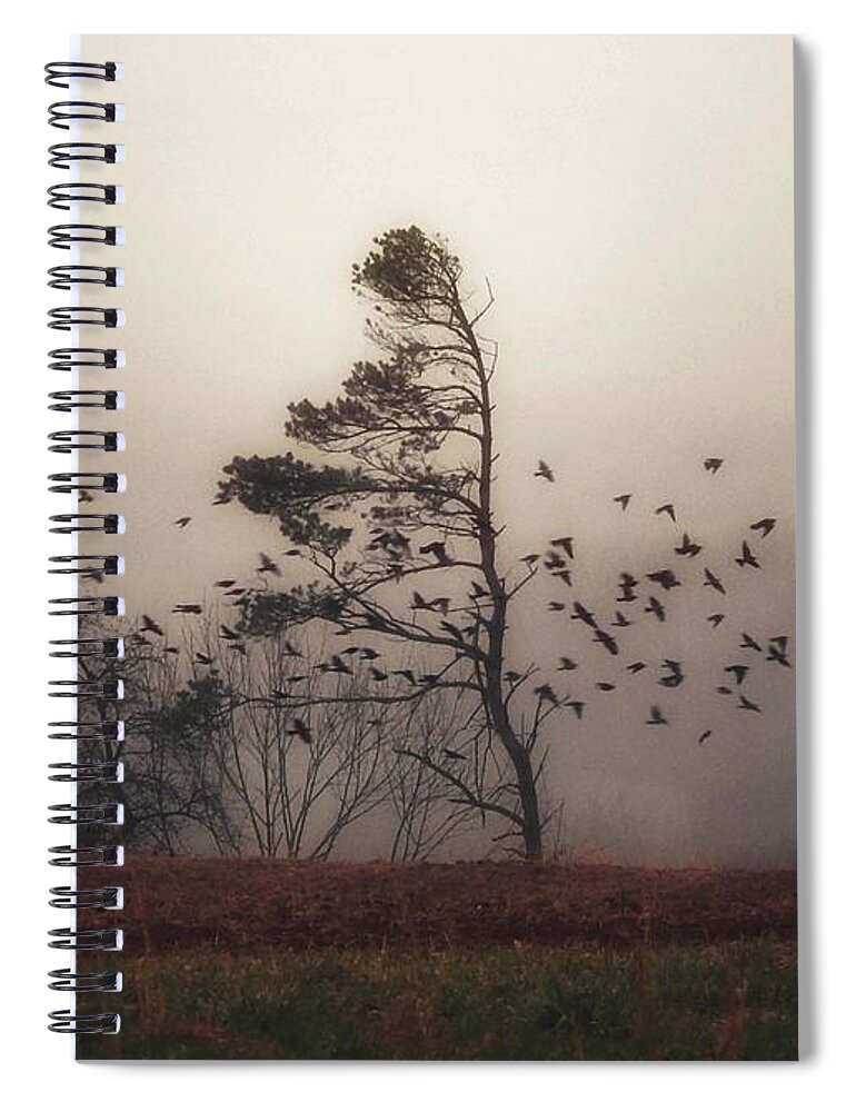 Melancholia Spiral Notebook featuring the photograph Melancholia by Dark Whimsy