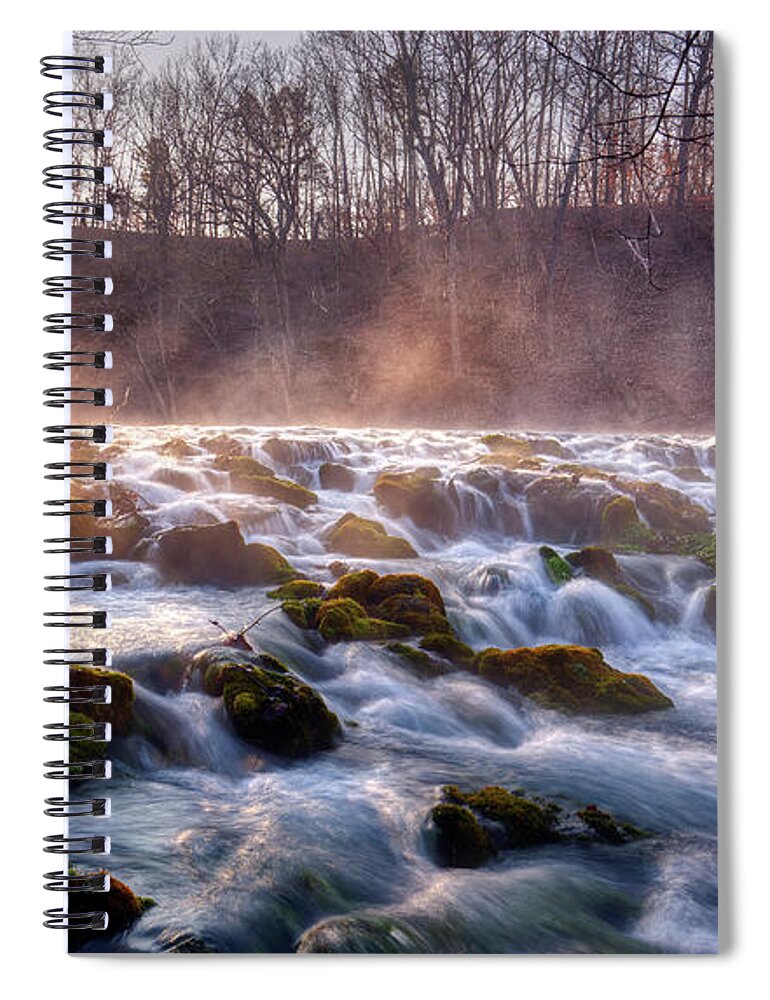 Sunrise Spiral Notebook featuring the photograph Meramac Spring II by Robert Charity