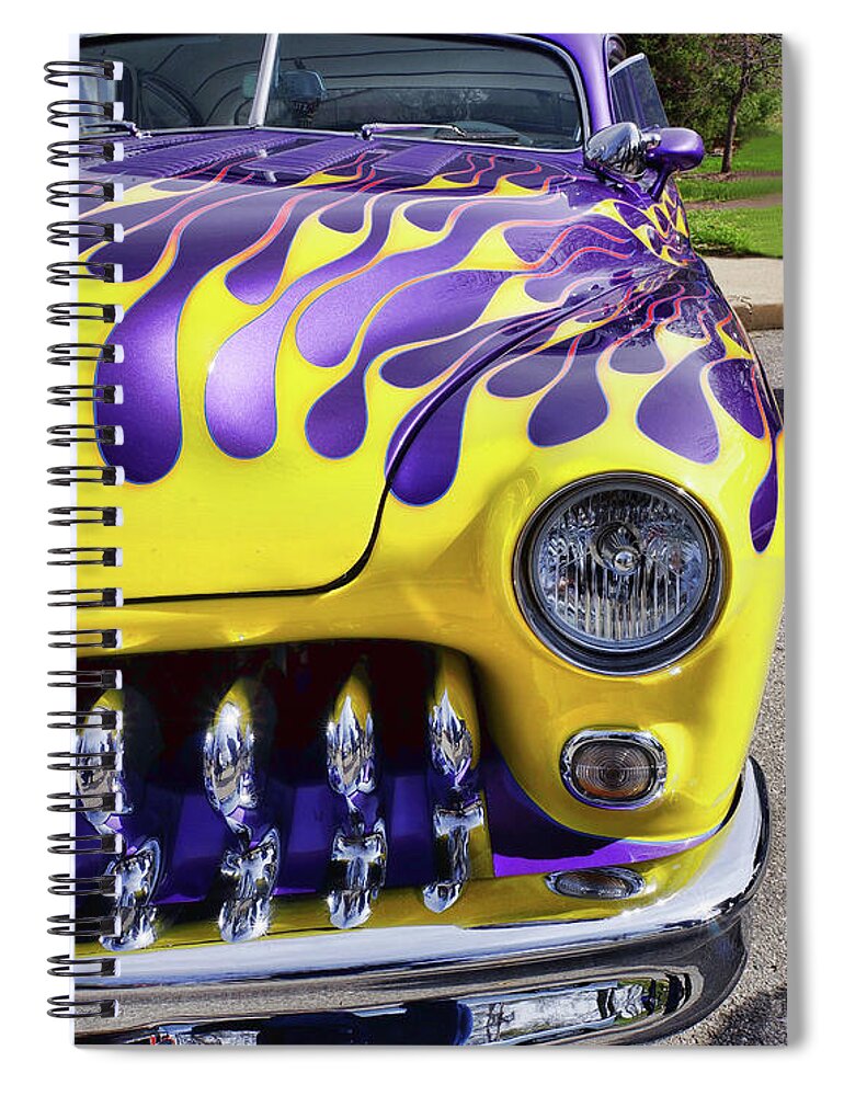 Transportation Spiral Notebook featuring the photograph Mercury Street Rod by Tom Watkins PVminer pixs