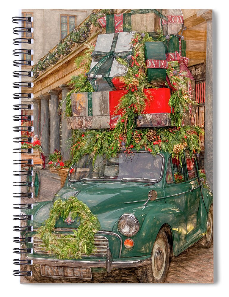 Covent Market Spiral Notebook featuring the photograph Merry Christmas From London by Marcy Wielfaert