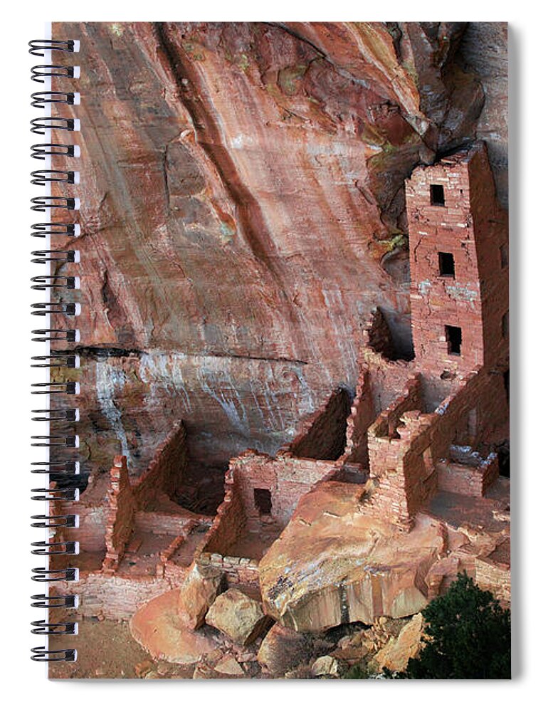 4 Corners Spiral Notebook featuring the photograph Mesa Verde by David Little-Smith