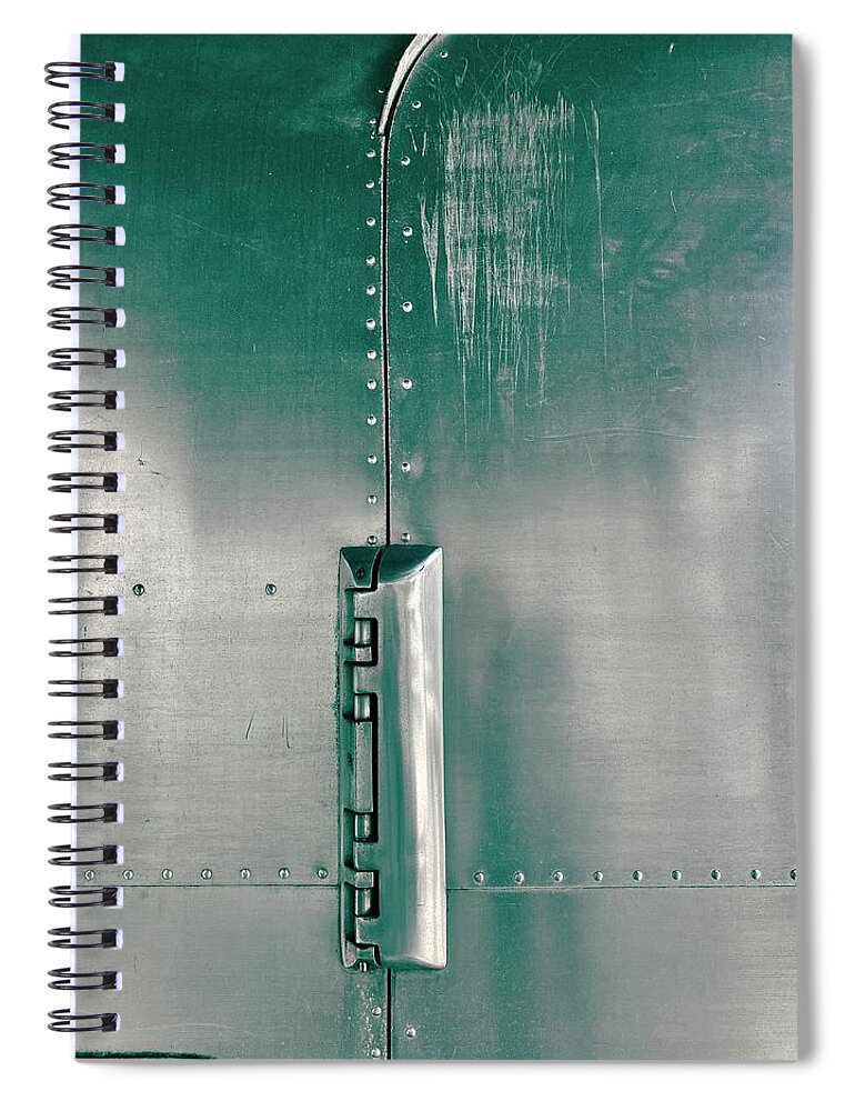Architecture Spiral Notebook featuring the photograph Metallic Abstract by Eena Bo