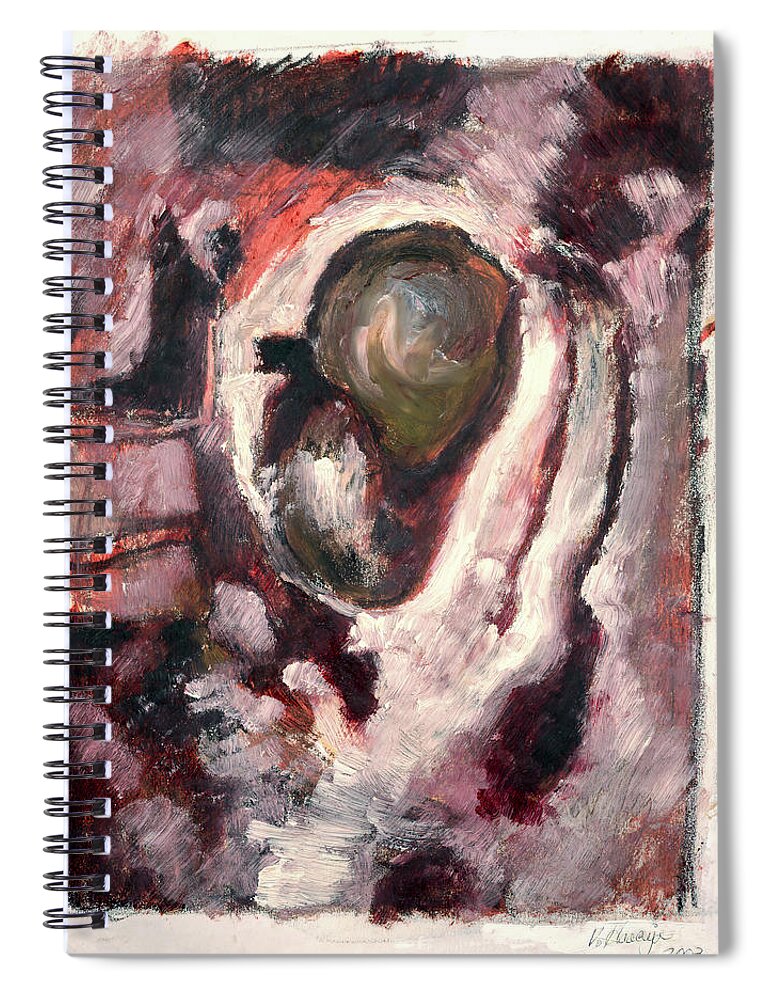 #paint Spiral Notebook featuring the painting Metastasis by Veronica Huacuja