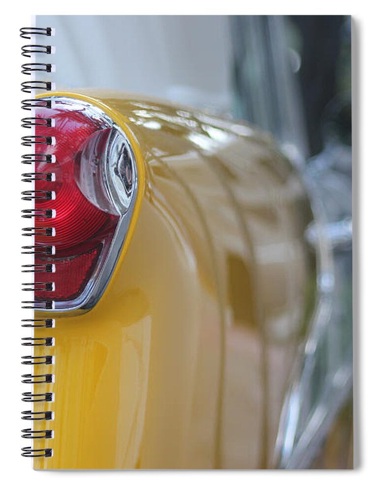 Miami Spiral Notebook featuring the photograph Miami Beach Tail Lights by Wilko van de Kamp Fine Photo Art