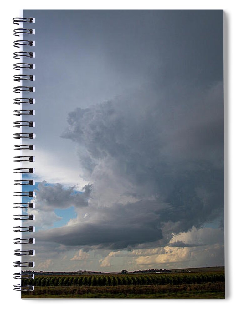 Nebraskasc Spiral Notebook featuring the photograph Mid August Nebraska Stormscapes 014 by Dale Kaminski