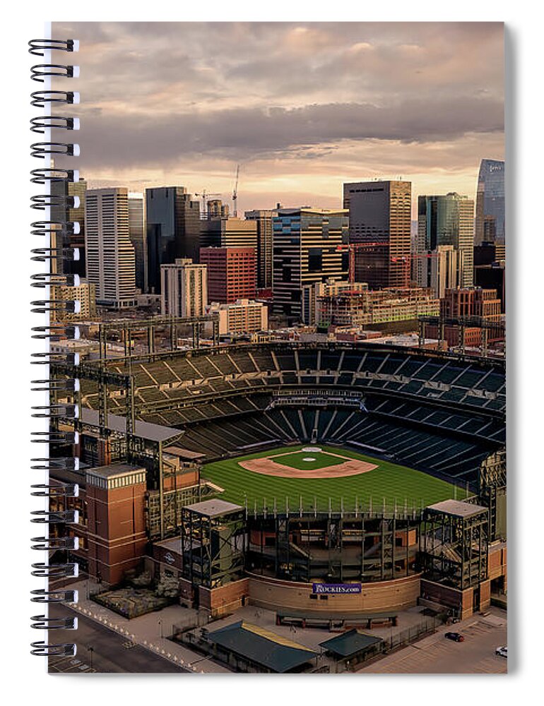 Coors Field Spiral Notebook featuring the photograph Mile High Silence by Chuck Rasco Photography