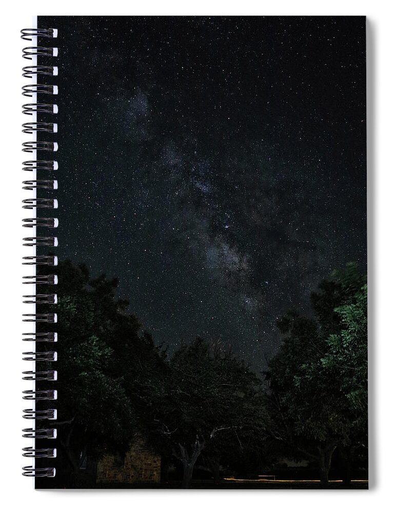 Milky Way Spiral Notebook featuring the photograph Milky Way by Brad Barton