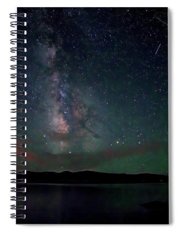 Milky Way Spiral Notebook featuring the photograph Milky Way Over South Park by Bob Falcone