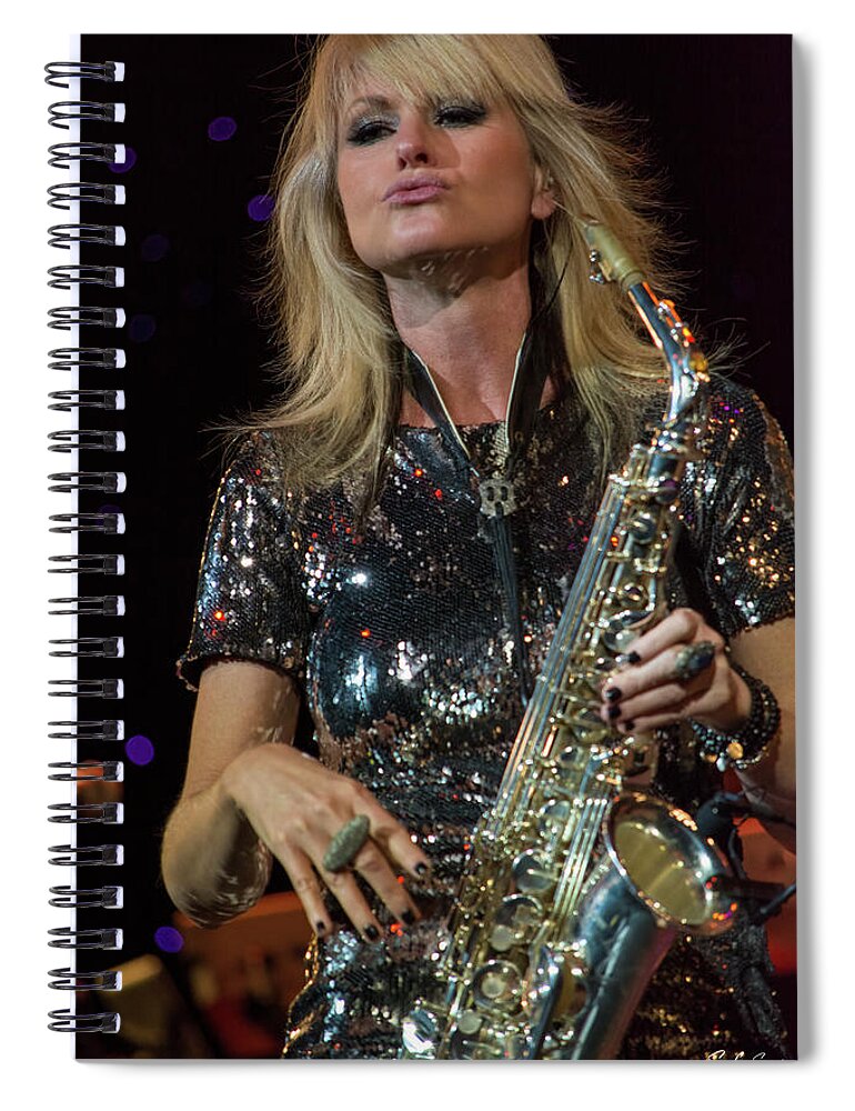 Mindy Abair Spiral Notebook featuring the photograph Mindy Abair II by Steven Sparks