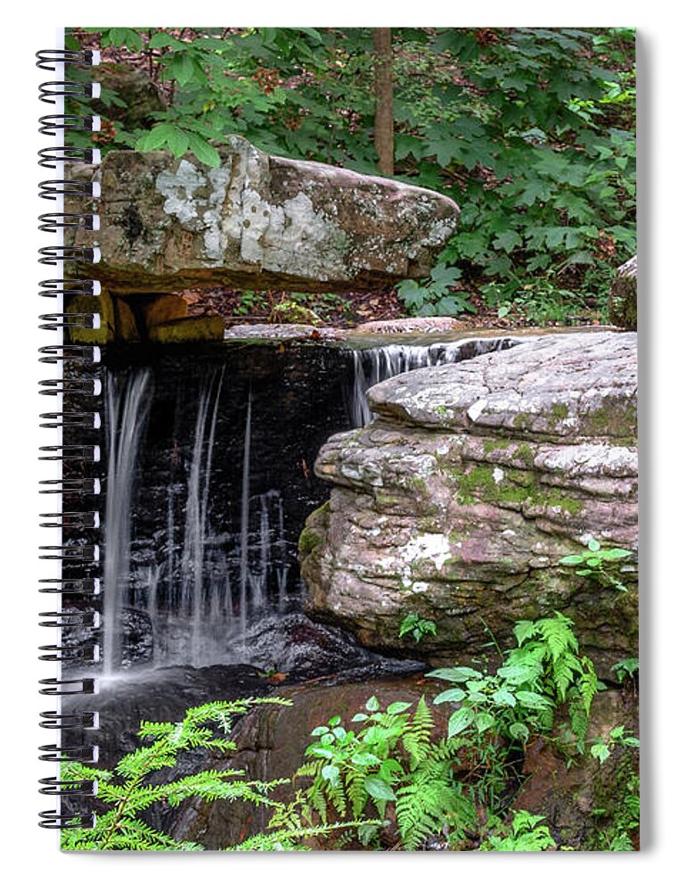 Waterfall Spiral Notebook featuring the photograph Mini Waterfall by James Barber