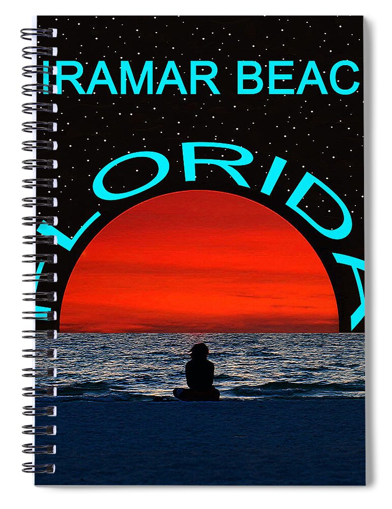Florida Beach Spiral Notebook featuring the photograph Miramar Beach FL Dream Girl by David Lee Thompson