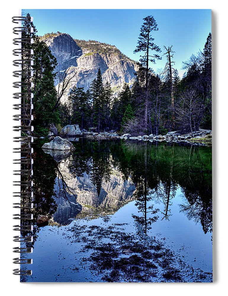 Mirror Lake Spiral Notebook featuring the photograph Mirror Lake - Yosemite National Park by Amazing Action Photo Video