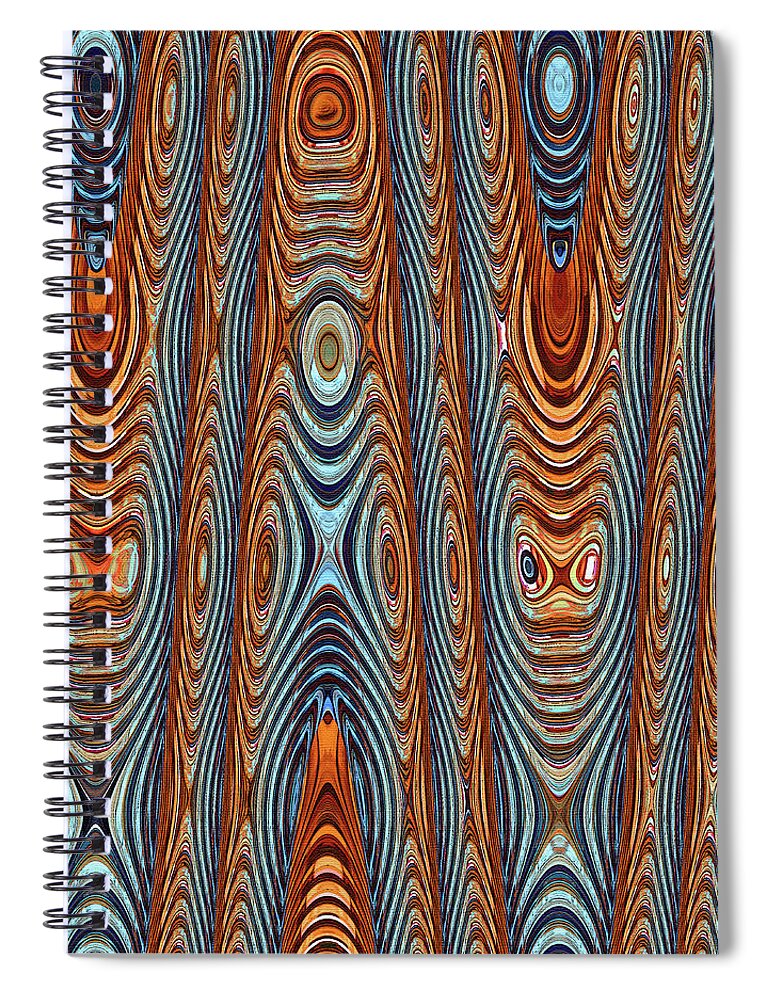 Missouri Inside Room Abstract Spiral Notebook featuring the digital art Missouri Inside Room Abstract by Tom Janca