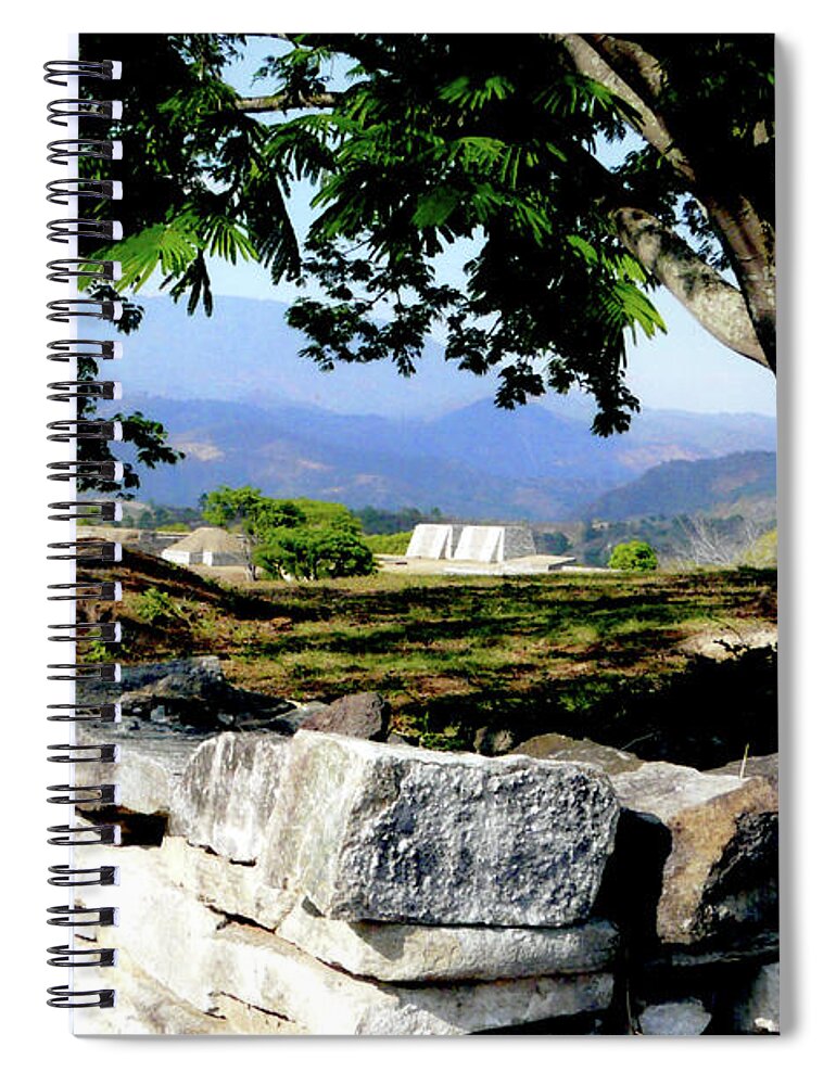 Mixco Viejo Spiral Notebook featuring the photograph Mixco Viejo by John Vail