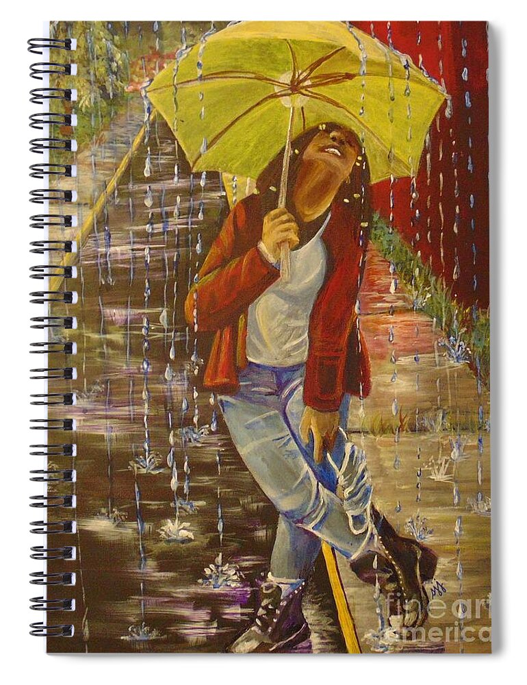 2021 Spiral Notebook featuring the painting Mmxxi by Saundra Johnson