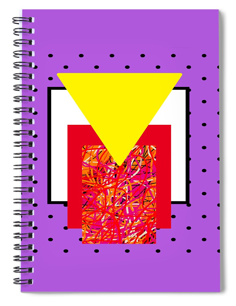 Modern Graphic Spiral Notebook featuring the digital art Modern Graphic by Delynn Addams