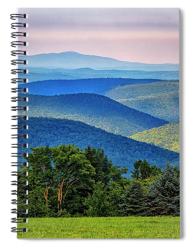 Orange Massachusetts Spiral Notebook featuring the photograph Monadnock View by Tom Singleton