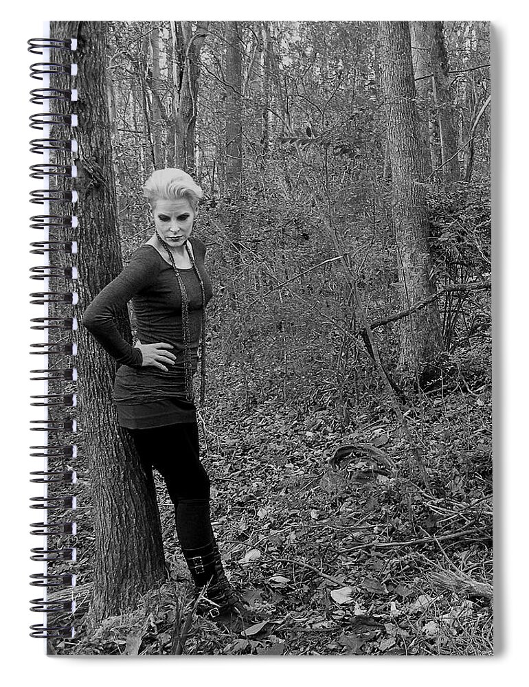 Outdoors Spiral Notebook featuring the digital art Monique 5 by Mark Baranowski
