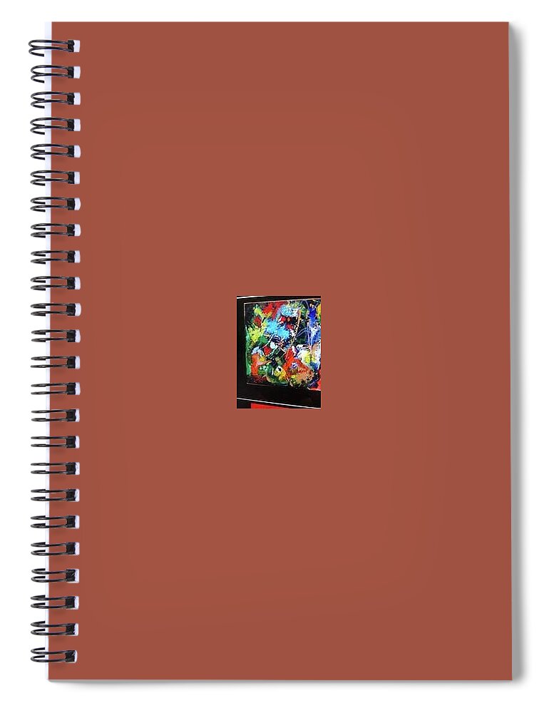 Diverse Spiral Notebook featuring the painting Moniqui by Cheery Stewart Josephs