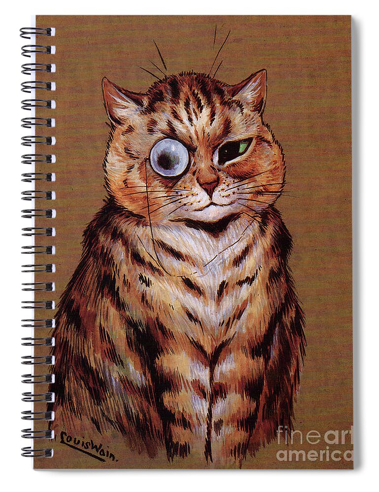 Louis Wain Sitting Cat Print by Kithara Studio