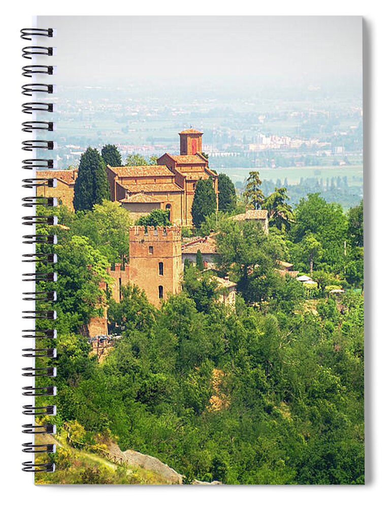 Monteveglio Spiral Notebook featuring the photograph Monteveglio - Bologna landmark local landmark of Emilia Romagna region - Italy by Luca Lorenzelli