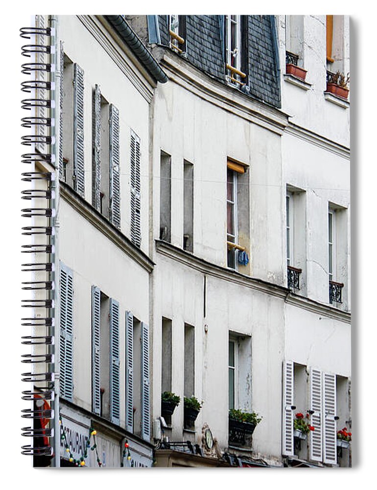 Paris Spiral Notebook featuring the photograph Montmartre by Wilko van de Kamp Fine Photo Art