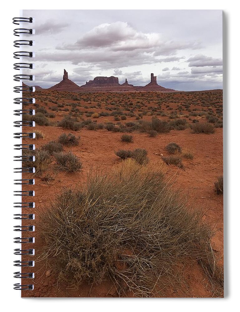 Monument Valley Spiral Notebook featuring the photograph Monument Valley in the US by Bettina X
