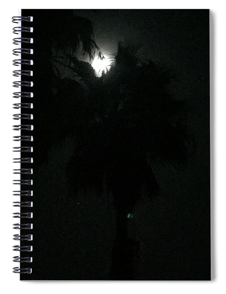 Jamaica Spiral Notebook featuring the photograph Moon Over Jamaica by Lisa White