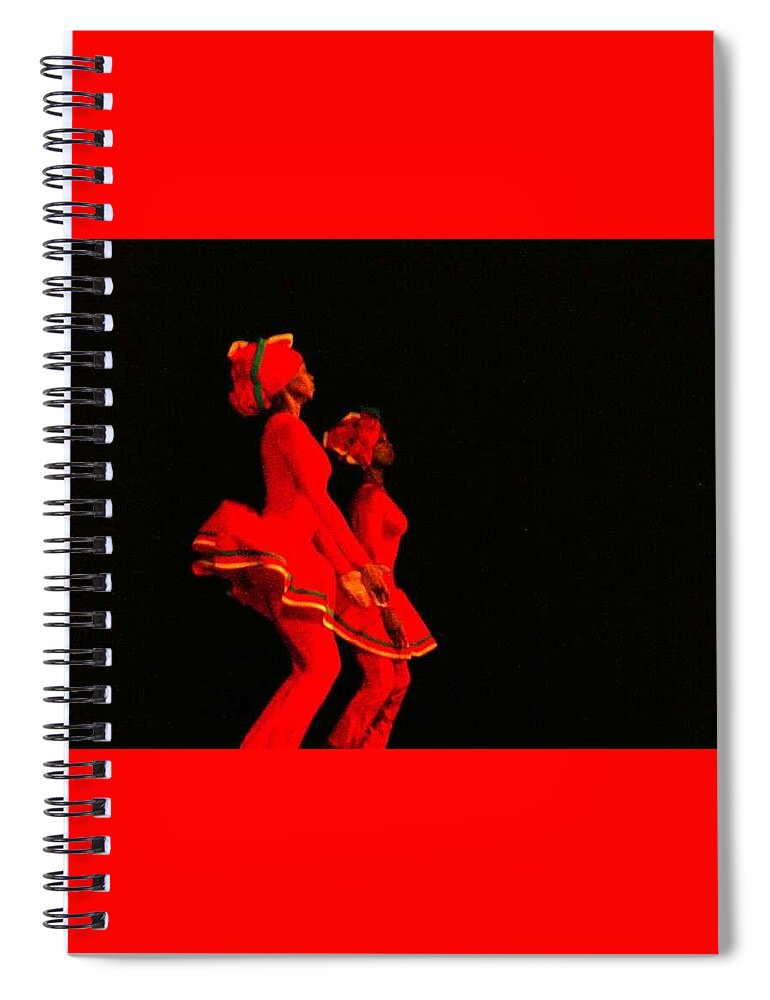 Tivoli Spiral Notebook featuring the photograph Moon Worshippers by Trevor A Smith