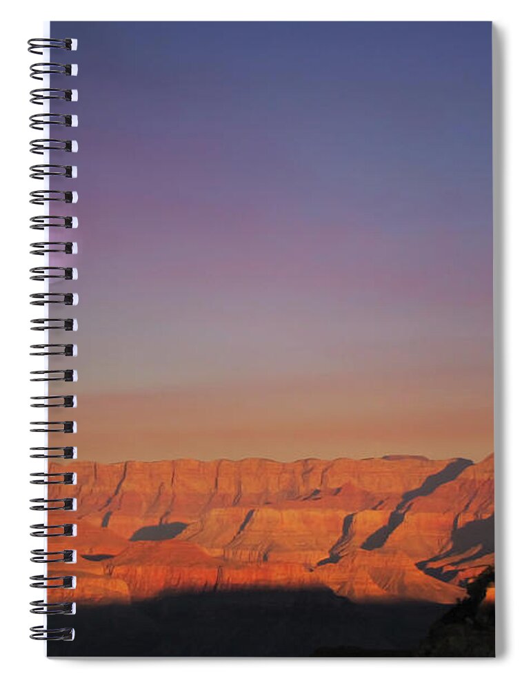Fine Art Spiral Notebook featuring the photograph Moonrise Over the South Rim by Robert Harris