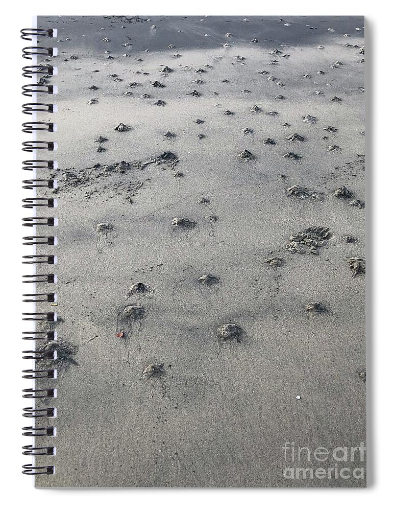 Sand Spiral Notebook featuring the photograph Moonwalk by Diana Rajala