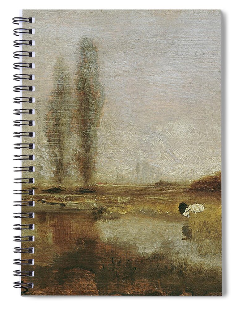 Woman Spiral Notebook featuring the painting Moorland near Lundenburg dating around by MotionAge Designs