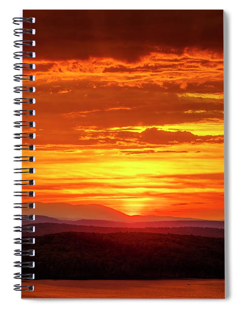 Moosehead Lake Spiral Notebook featuring the photograph Moosehead Lake 34a1770 by Greg Hartford