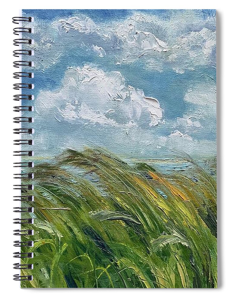 Plein Air Painting Spiral Notebook featuring the painting Morning Breeze by Melissa Torres