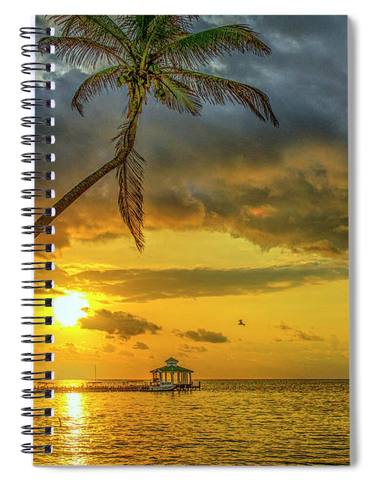 Morning Calm Spiral Notebook featuring the photograph Morning Calm Beautiful Sunrise by David Zanzinger