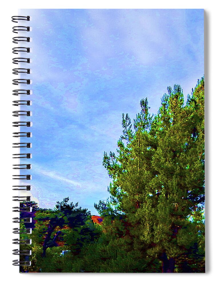 Sky Spiral Notebook featuring the photograph Morning Clouds by Andrew Lawrence