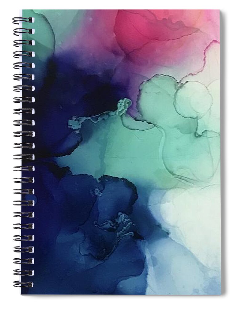 Soft Spiral Notebook featuring the painting Morning Dew by Eric Fischer