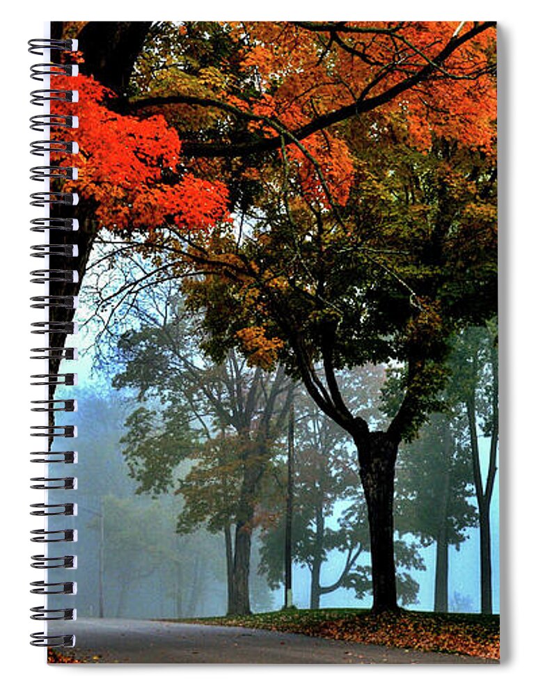 Fall Spiral Notebook featuring the photograph Morning Fog by Susie Loechler
