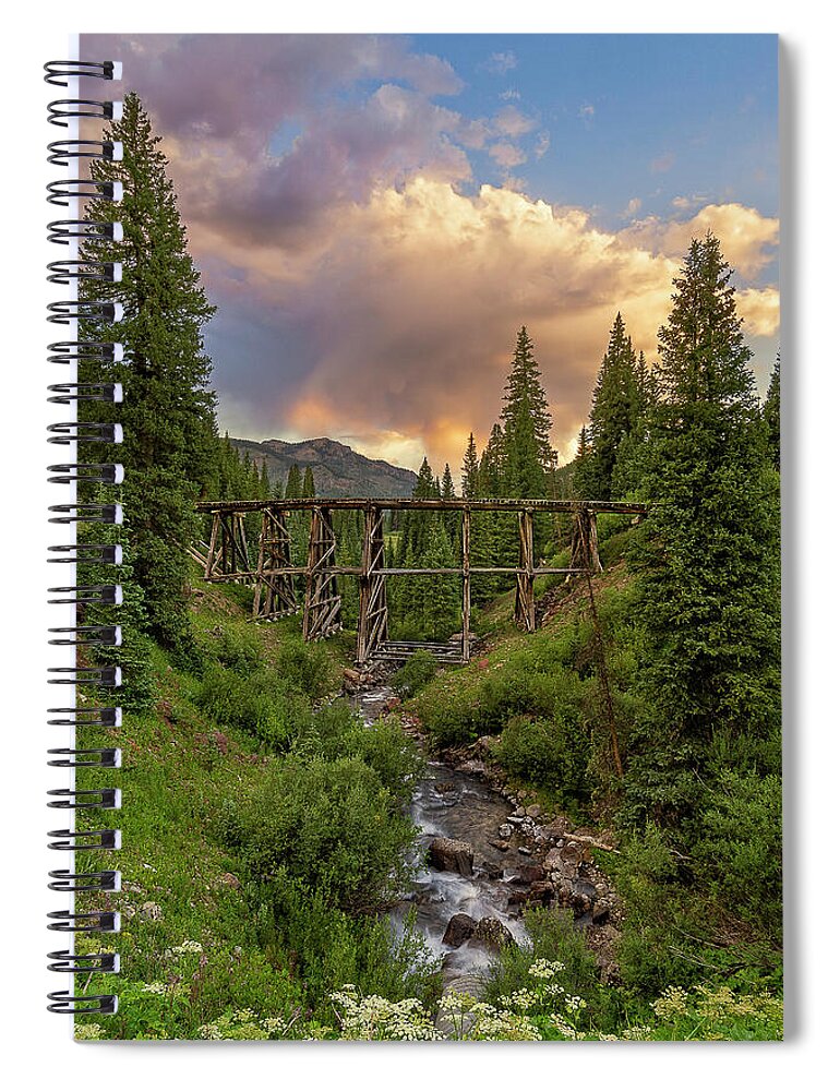 Morning Spiral Notebook featuring the photograph Morning Glory by Angela Moyer