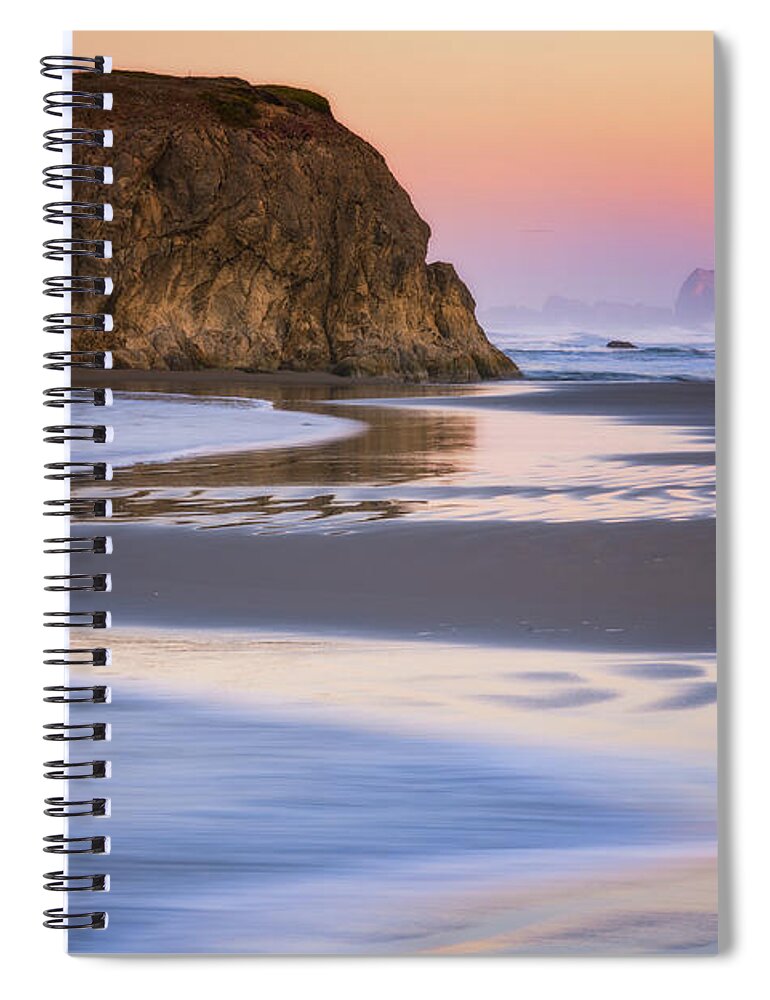 Oregon Spiral Notebook featuring the photograph Morning Glow over Devils Kitchen by Darren White
