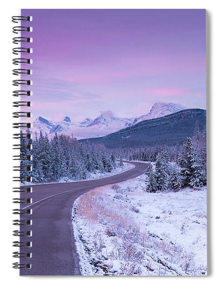 Sunrise Spiral Notebook featuring the photograph Morning with Elk by Bill Cubitt