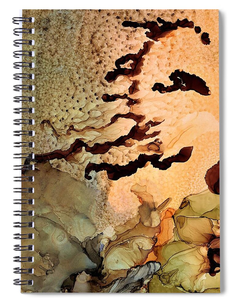 Fantasy Spiral Notebook featuring the painting Mother Nature by Angela Marinari